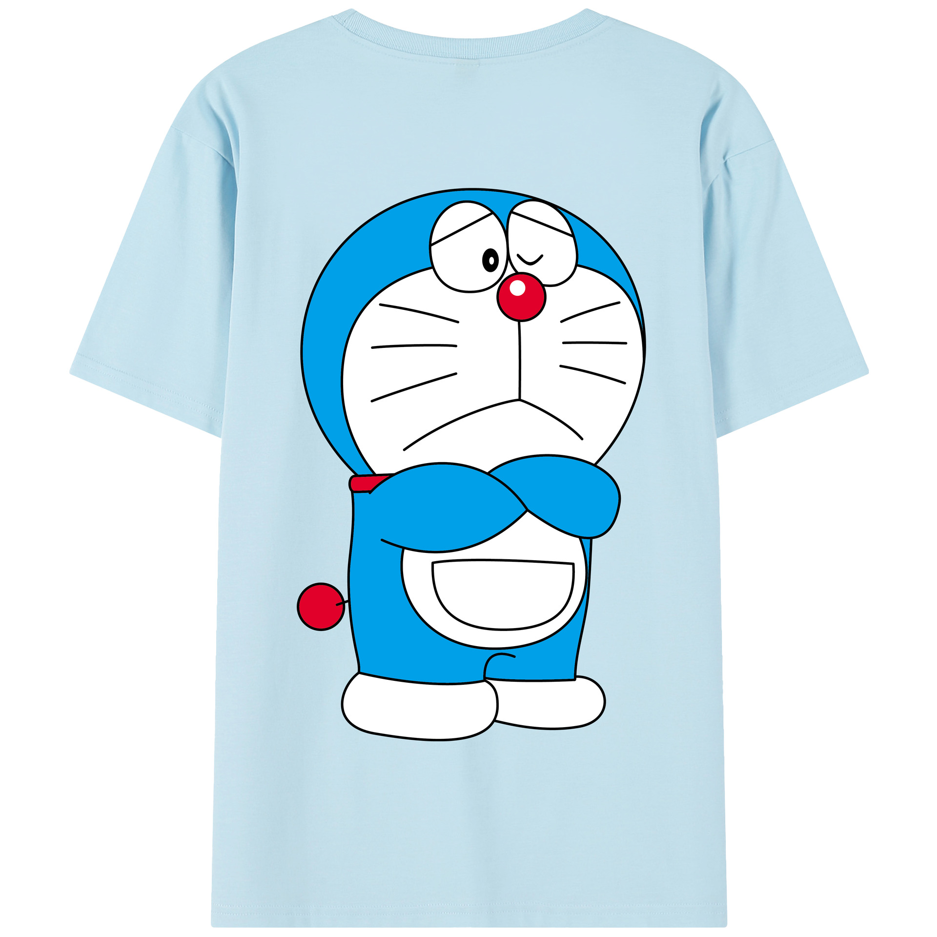（画像用） ドラえもん Doraemon 綿100％半袖Tシャツ（背面プリント）